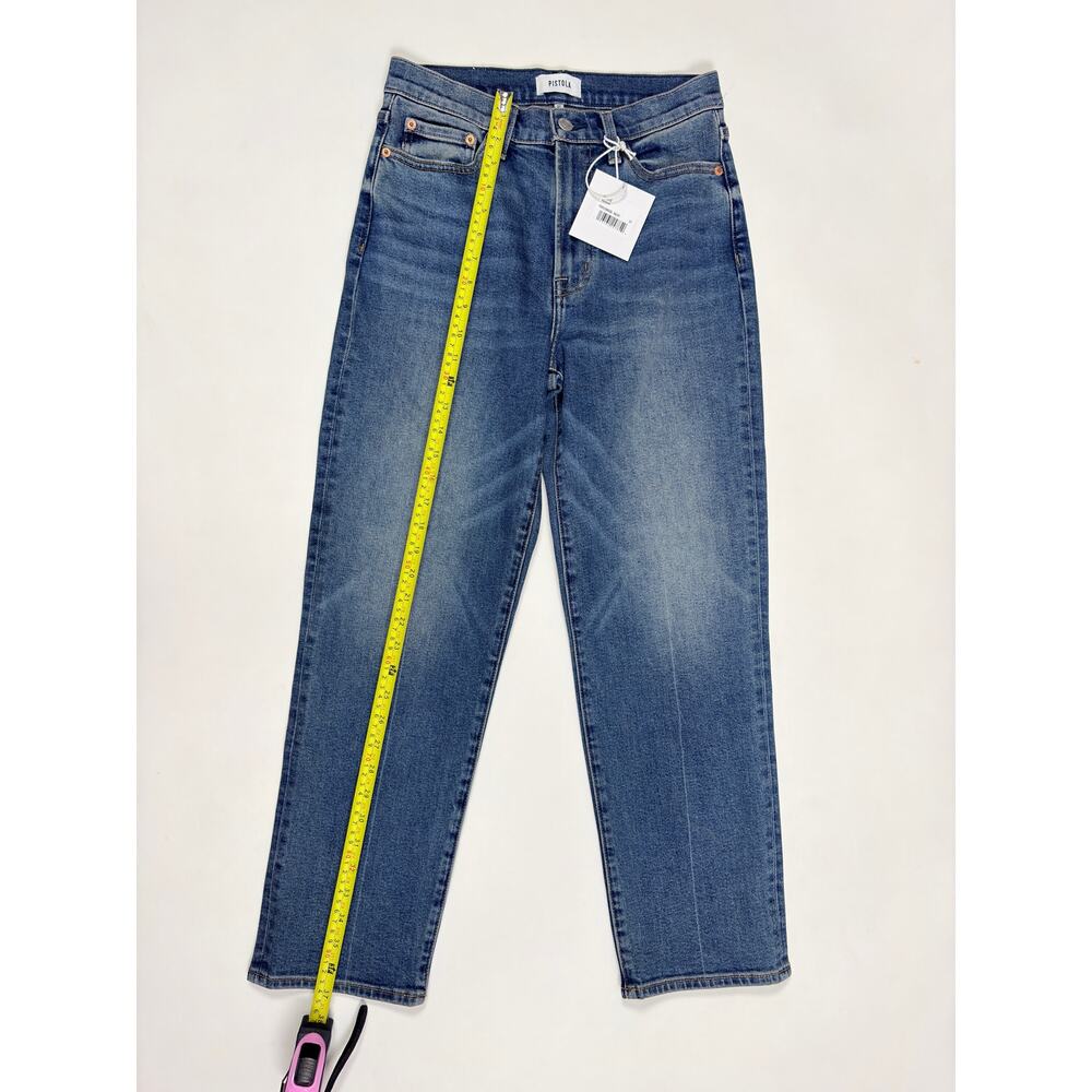 pistola Straight Leg Charlie Jeans in Medium Blue - Picture 12 of 16